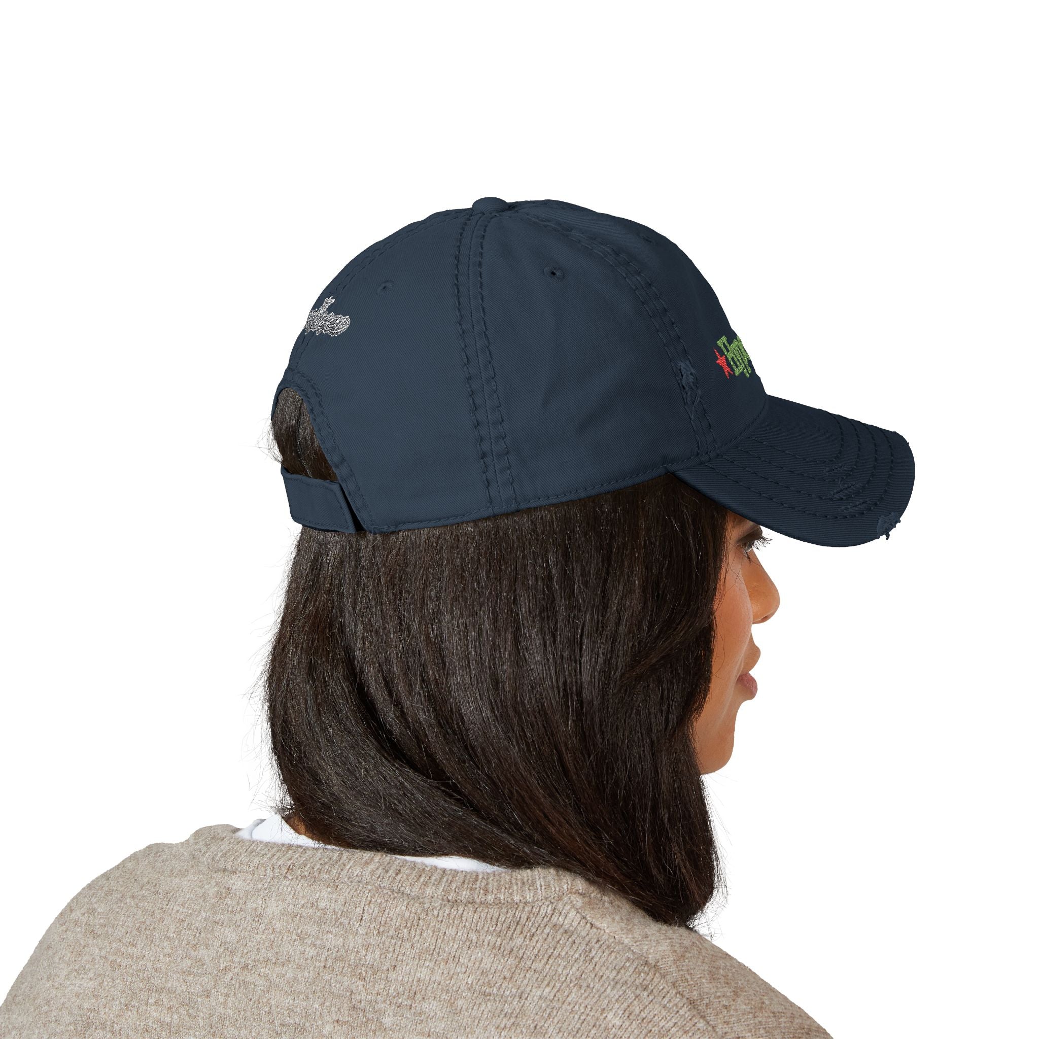 UNHINGEDBrands "Hyperfocus"  Distressed Dad Hat