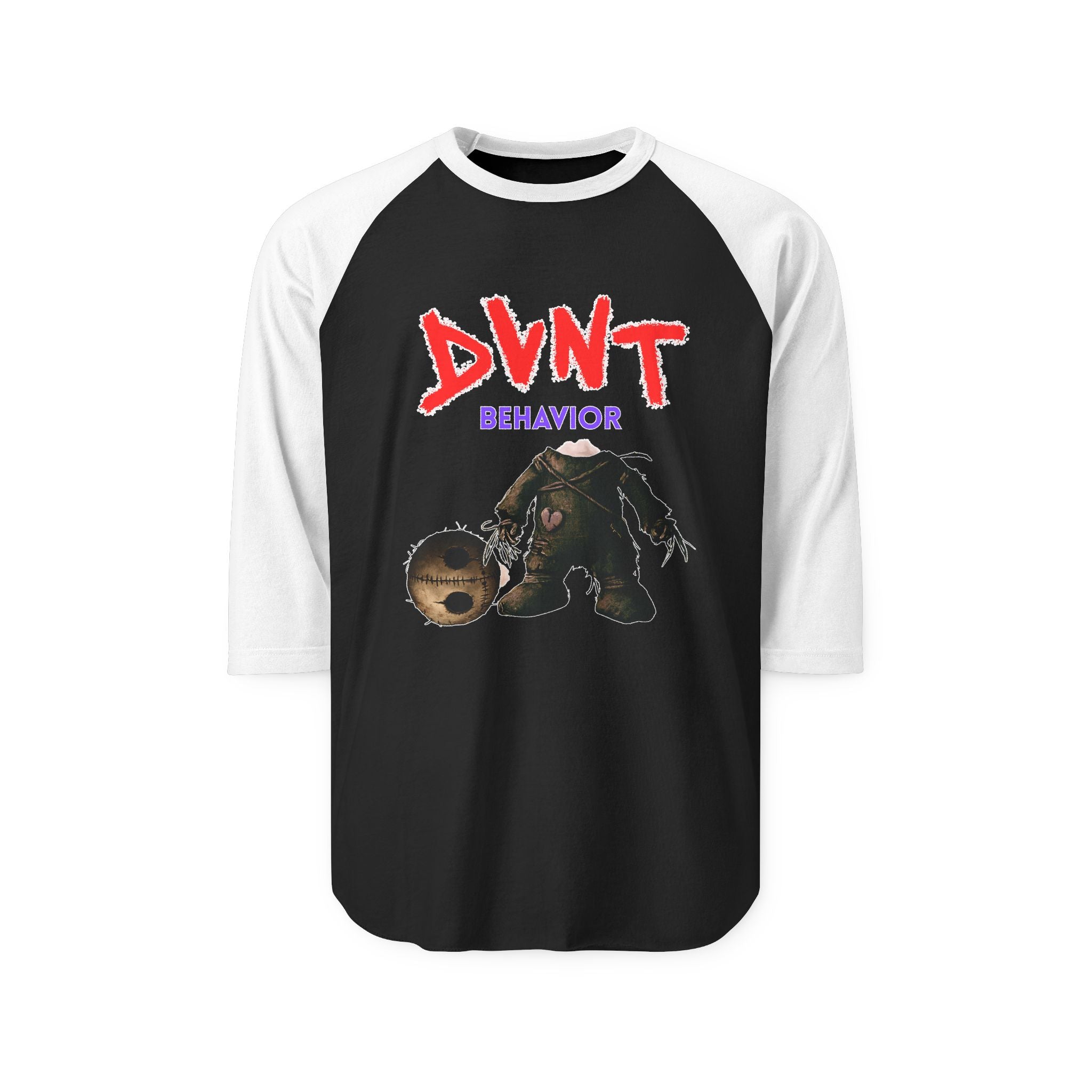 UNHINGEDBrands “DVNT behavior” Baseball Tee
