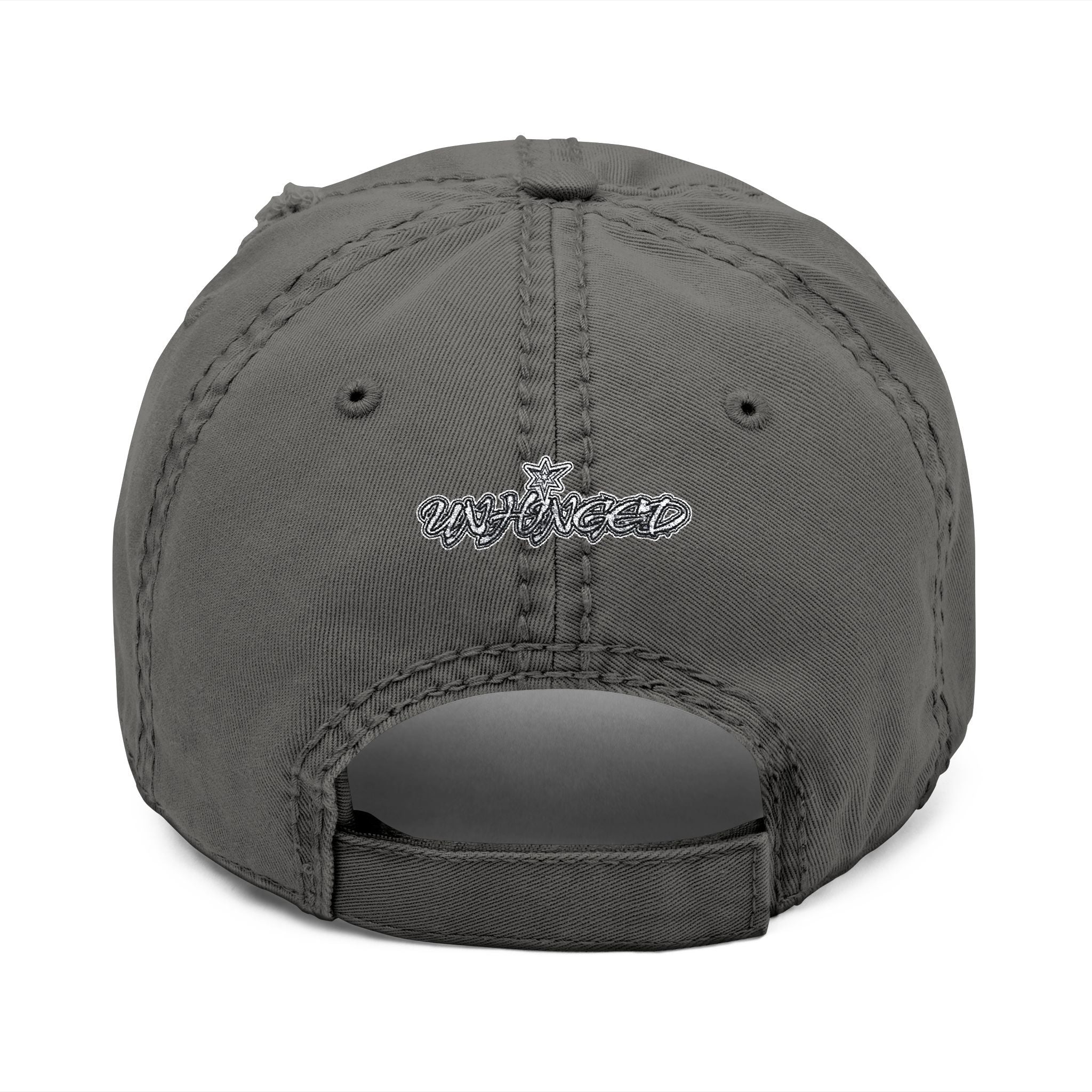 UNHINGEDBrands “gang” Distressed Dad Hat