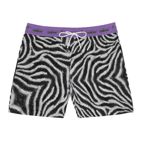 Men's Snake Print Swim Shorts – Mid-Length All-Over-Print Beach Trunks