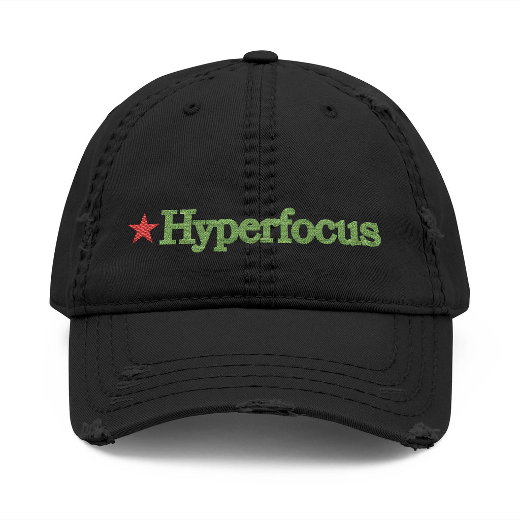UNHINGEDBrands "Hyperfocus"  Distressed Dad Hat