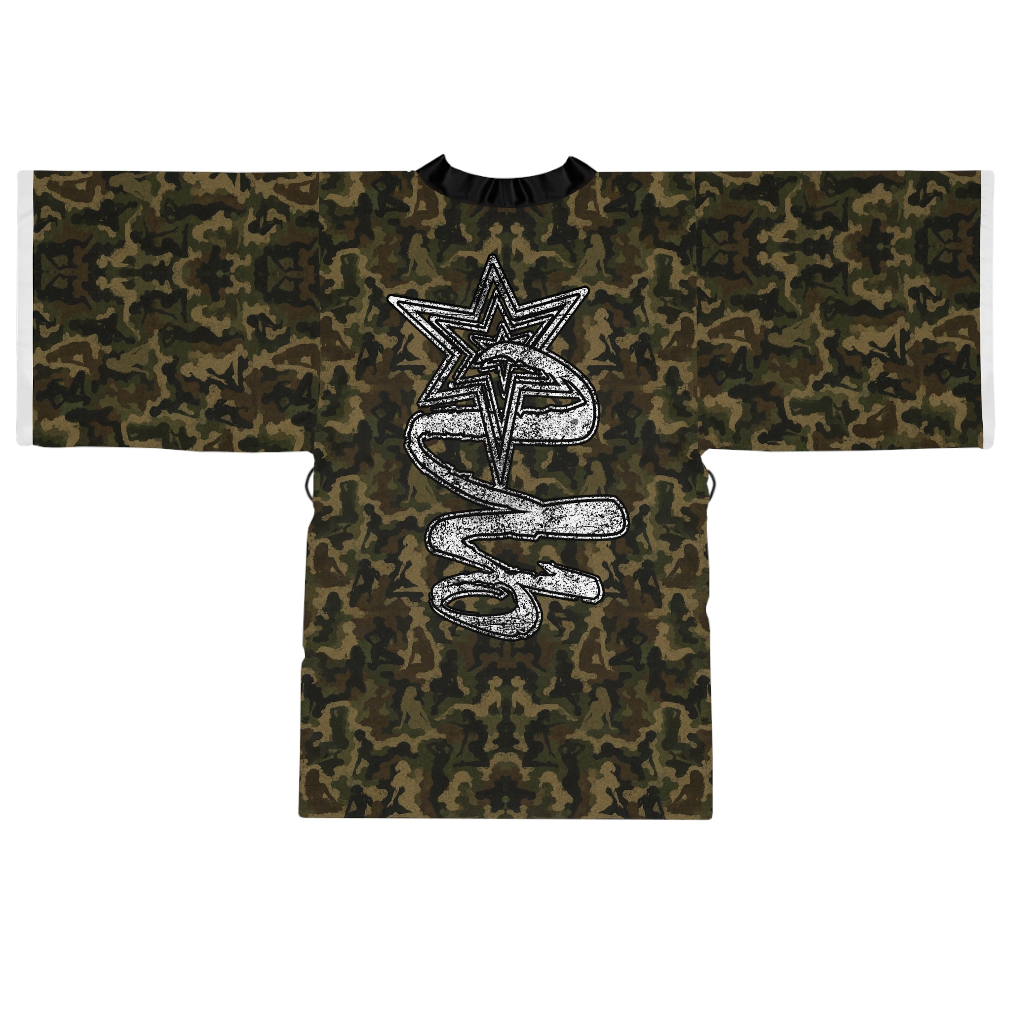 UNHINGEDBrands “Babe Camo” Kimono robe