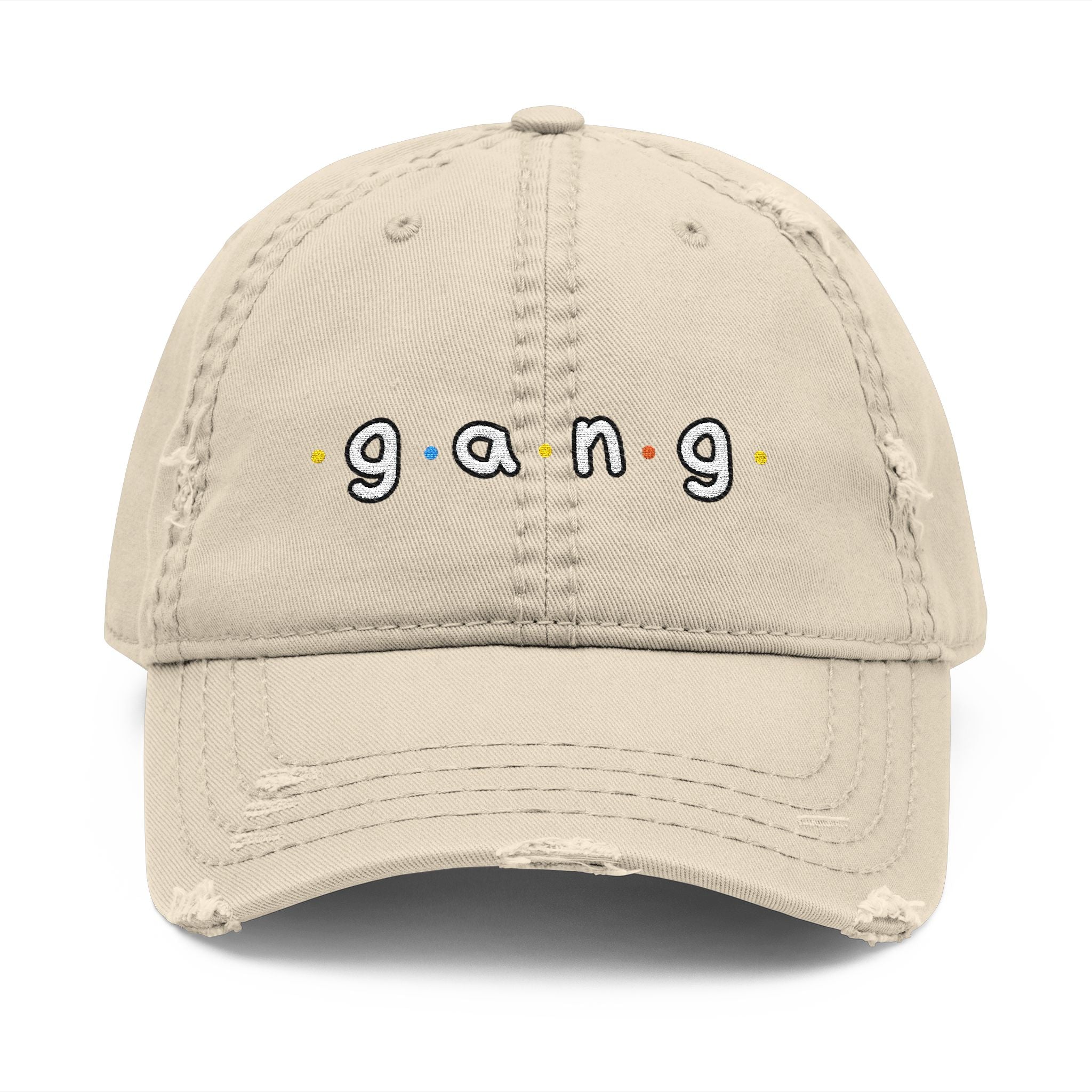UNHINGEDBrands “gang” Distressed Dad Hat