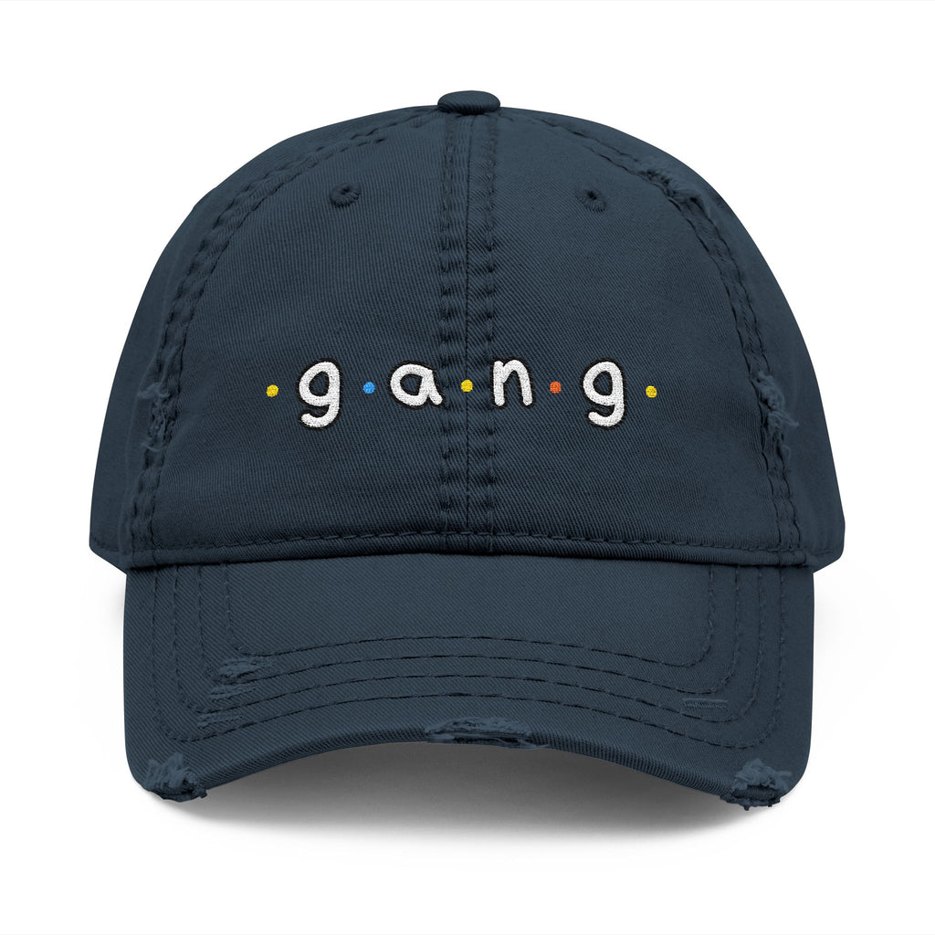 UNHINGEDBrands “gang” Distressed Dad Hat