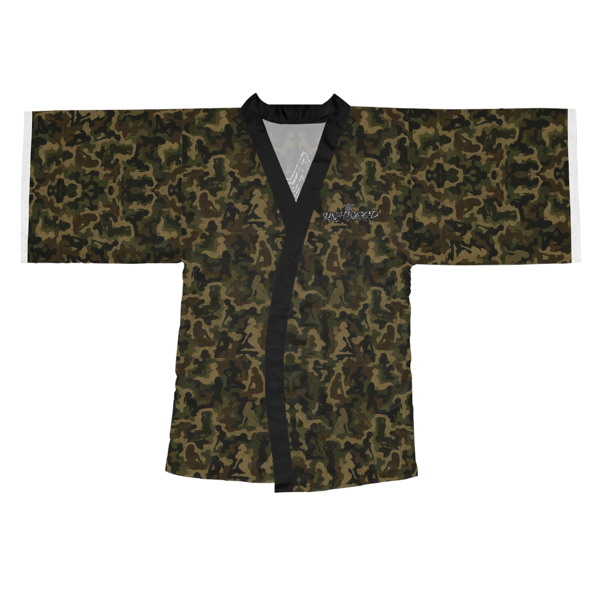 UNHINGEDBrands “Babe Camo” Kimono robe