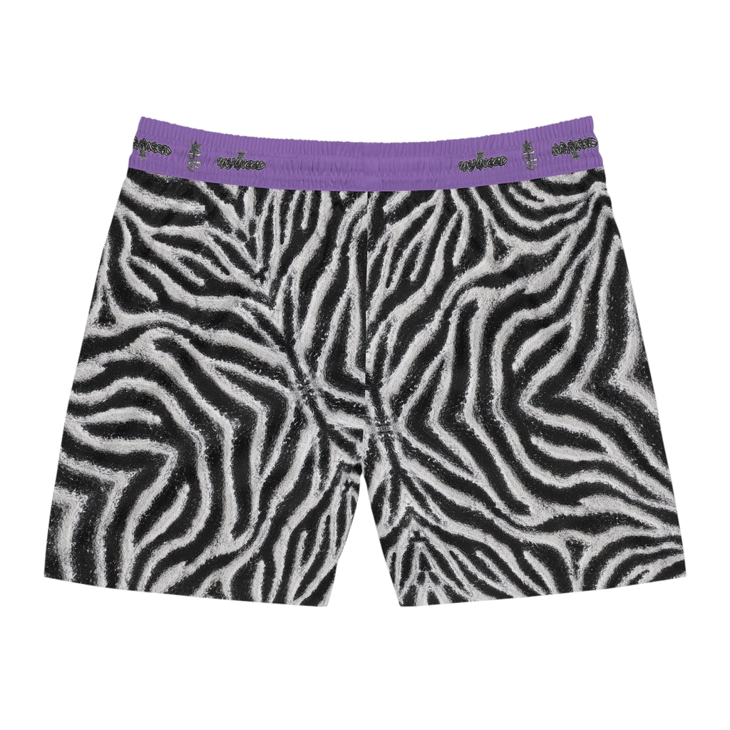 Men's Snake Print Swim Shorts – Mid-Length All-Over-Print Beach Trunks
