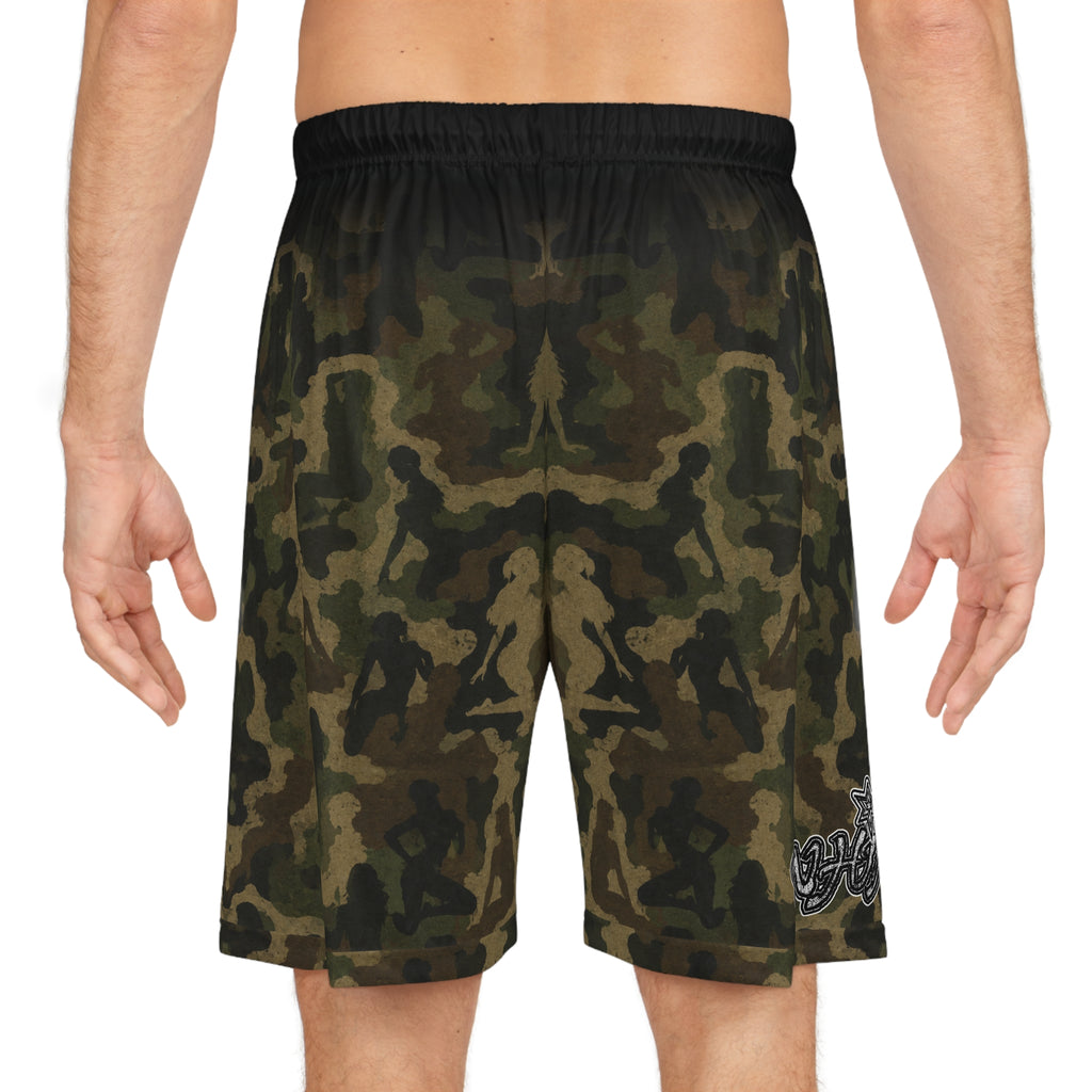 Copy of Camo Graffiti Basketball Shorts — All-Over Print Athletic Shorts
